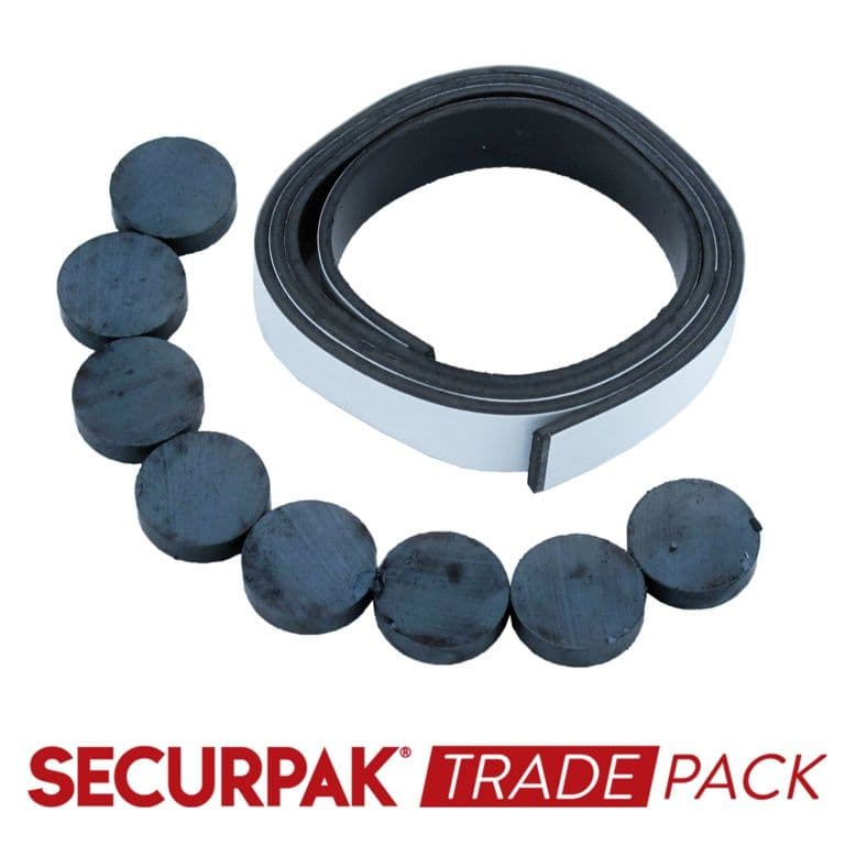 Securpak Magnets & Magnetic Strip Set - 1 Pack