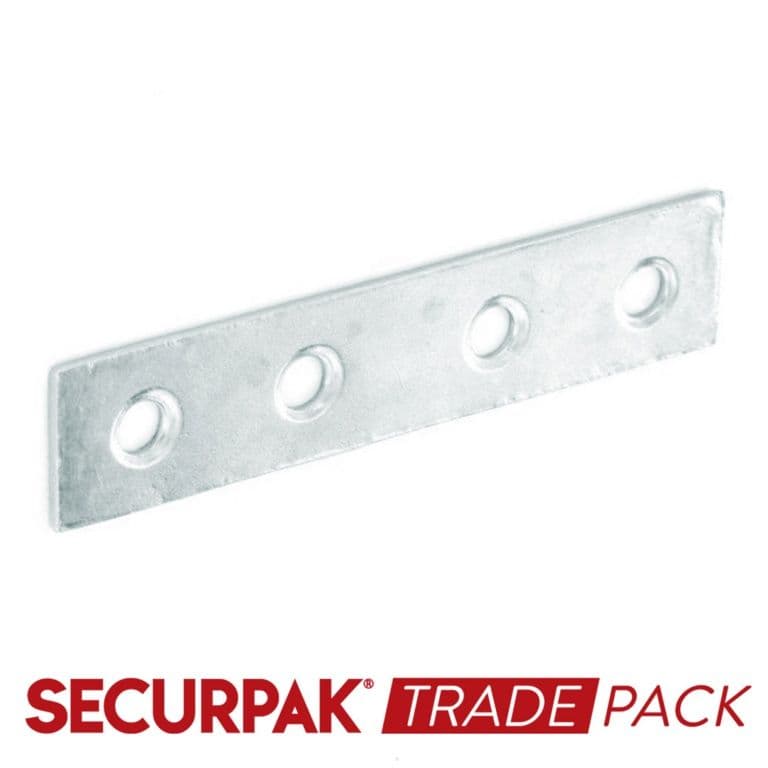 Securpak Mending Plate Zinc Plated 150mm - 10 Pack