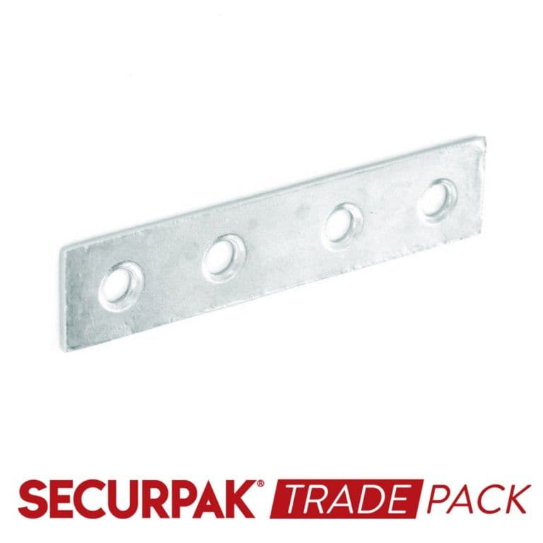Securpak Mending Plate Zinc Plated 75mm - 10 Pack
