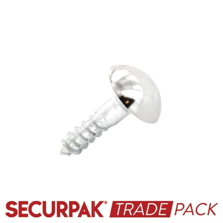 Securpak Mirror Screw Cp Head 38mm - 40 Pack