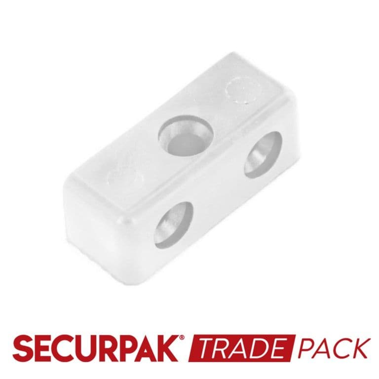 Securpak Modesty Block White - 30 Pack