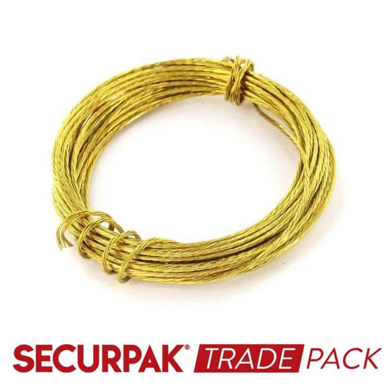 Securpak Picture Wire Brass 3.5M - 10 Pack