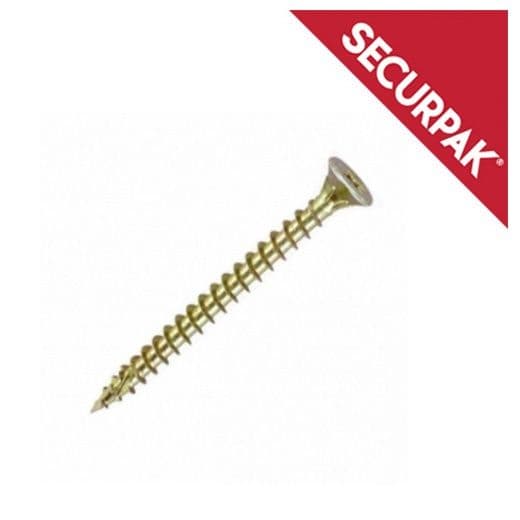 Securpak Pozi CSK Screws YZP - 4 x 25mm Pack 45