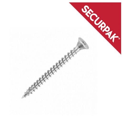 Securpak Pozi CSK Twin Screws ZP - 6 x 38mm Pack 15