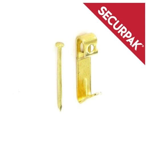 Securpak Single Picture Hooks & Pins BP - Pack 15