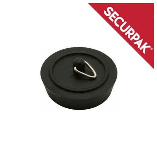 Securpak Sink Plug Pack 2 - 38mm Black