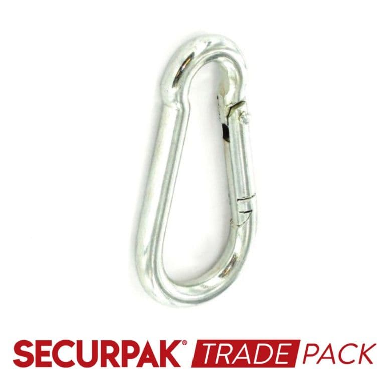 Securpak Snap Hook Zinc Plated M8 - 5 Pack