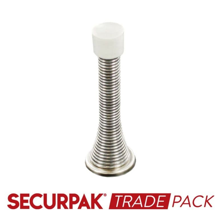Securpak Spring Door Stop Cp 75mm - 10 Pack