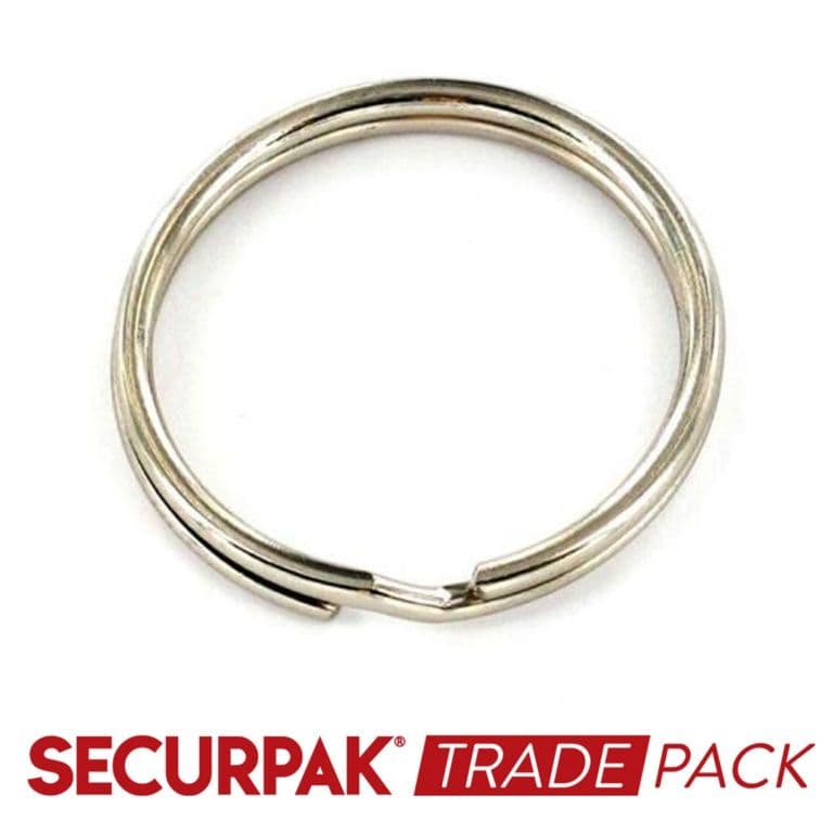 Securpak Steel Split Ring Zinc Plated 38mm - 50 Pack