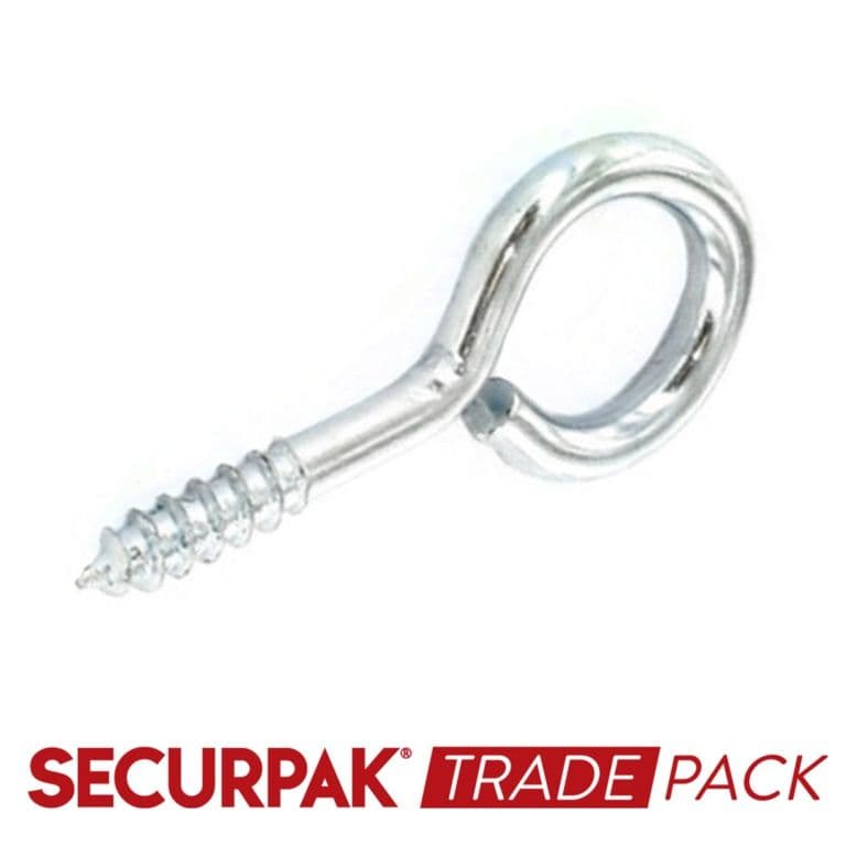 Securpak Vine Eye Zinc Plated 75mmx12 - 25 Pack