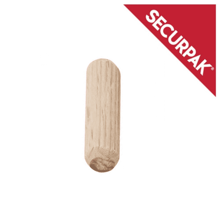 Securpak Wooden Dowels M8x30mm - Pack 50
