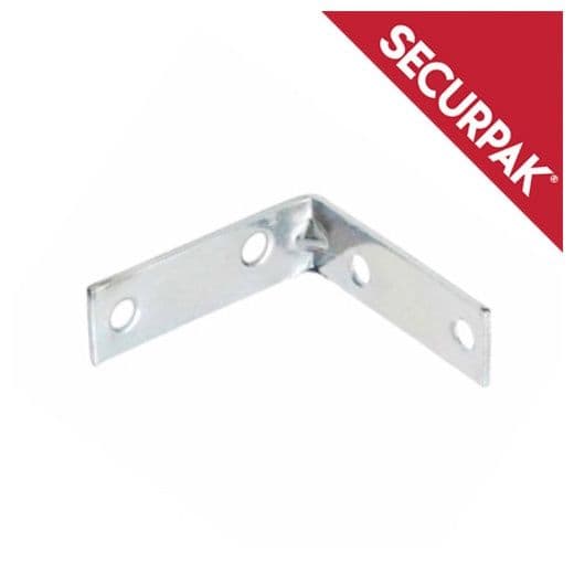 Securpak Zinc Plated Corner Brace - 50mm Pack 4