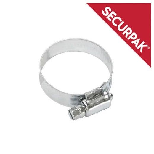 Securpak Zinc Plated Hose Clip - 1/16" Pack 2