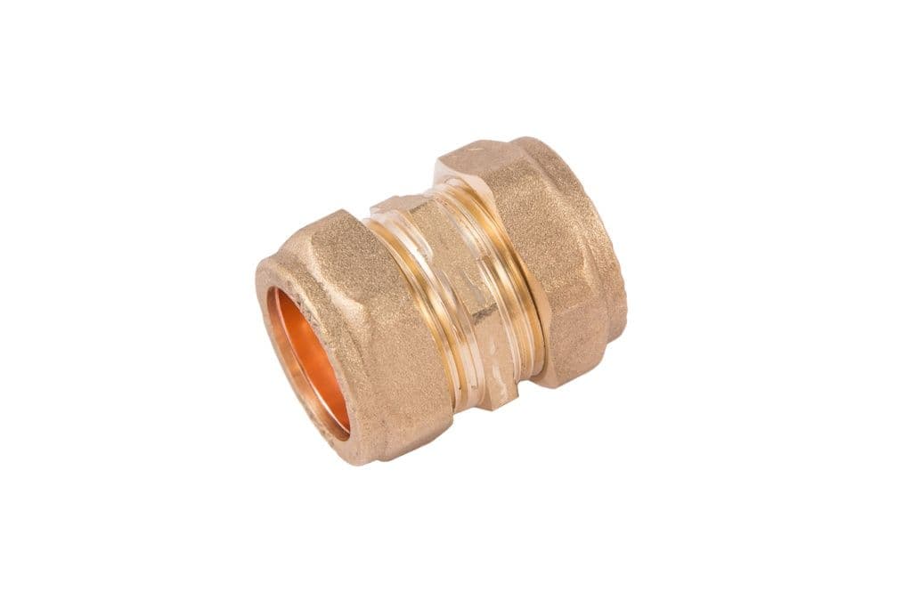 Securplumb WRAS Compression Coupling - 15mm Pack 10