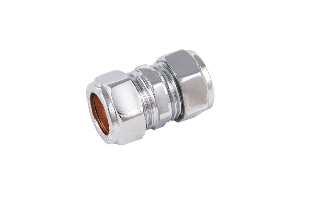 Securplumb WRAS Compression Coupling CP - 15mm Pack 5