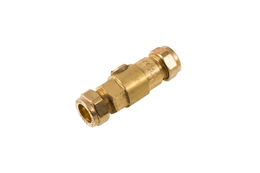 Securplumb WRAS CXC Double Check Valve DZR - 15mm