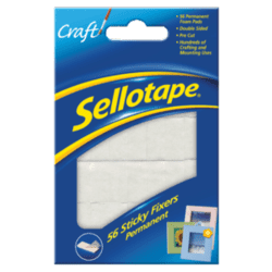 Sellotape Sticky Fixer Pads - Pack 56