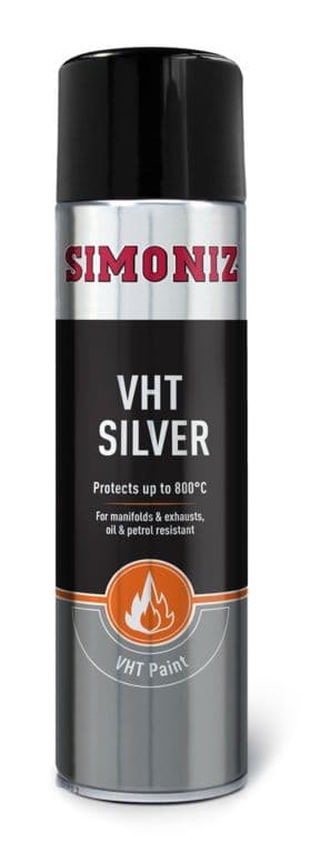 Simoniz Very High Temperature Paint - 500ml Silver