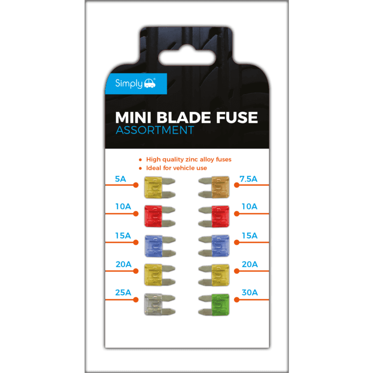 Simply Brand's Mini Blade Fuse - Pack 10 Assorted