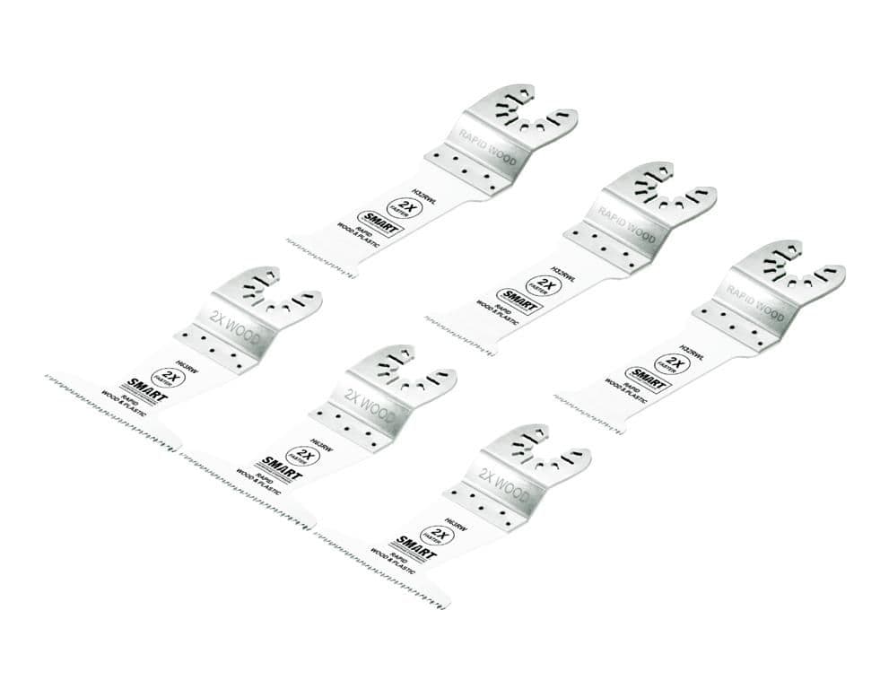 Smart Multi Tool Rapid Wood Blade 32 & 63mm Kit - 6 Piece