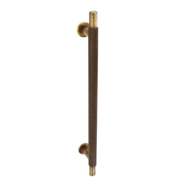Smiths Architectural Cross Knurled Handle 192mm - Antique Brass