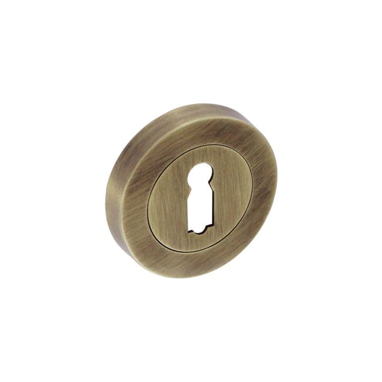 Smiths Architectural Escutcheon Lock Screw On Rose - Antique Bronze