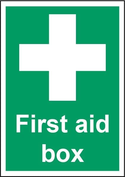 Smiths Architectural First Aid Box Sign - 148mmx210mm