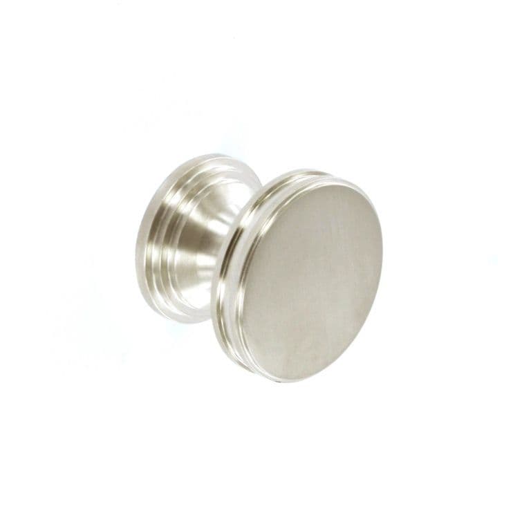 Smiths Architectural Grooved Stepped Knob 40mm - Satin Nickel