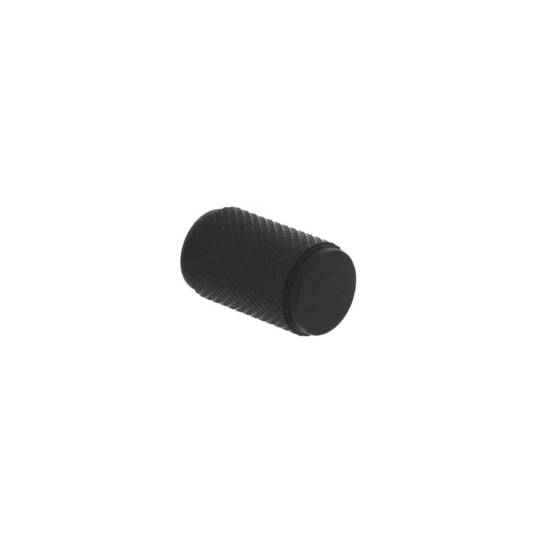 Smiths Architectural Knurled Cylinder Knob 18mm - Matt Black