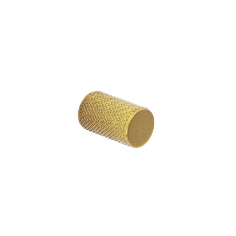 Smiths Architectural Knurled Cylinder Knob 18mm - Satin Brass