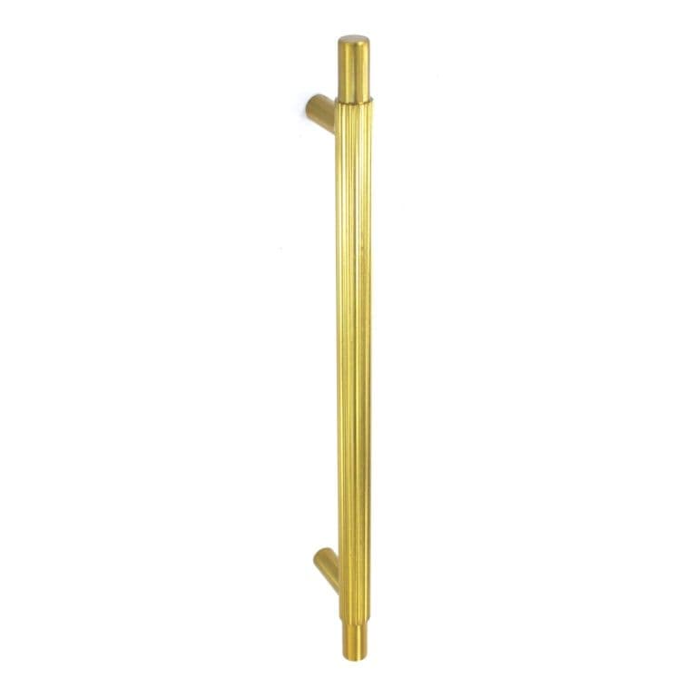 Smiths Architectural Linear Knurled Handle 192mm - Satin Brass