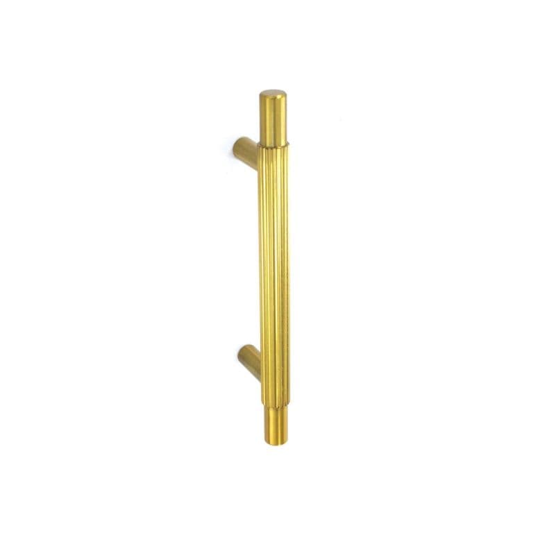 Smiths Architectural Linear Knurled Handle 96mm - Satin Brass