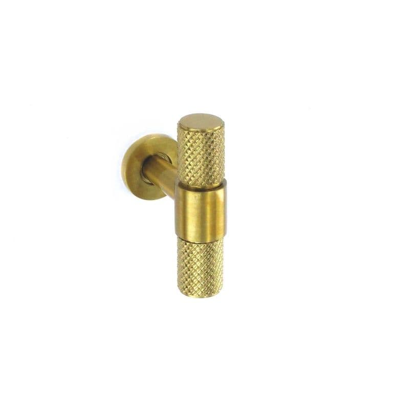 Smiths Architectural Shouldered T Knob 38mm - Satin Brass