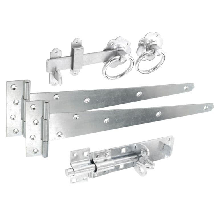 Smiths Ironmongery Ring Latch Side Gate Kit - Zinc Plated