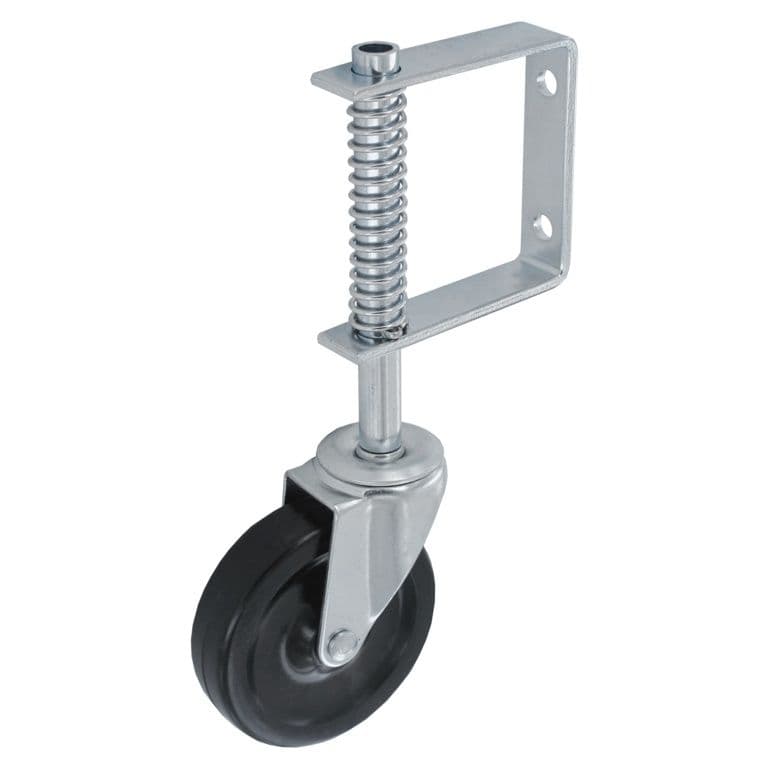 Smiths Ironmongery Spring Loaded Gate Castor - 100mm