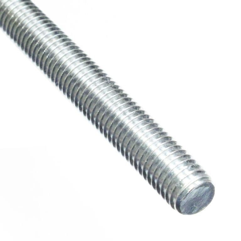 Smiths Ironmongery Zinc Plated Threaded Rod - M12 x 300mm Pack 4
