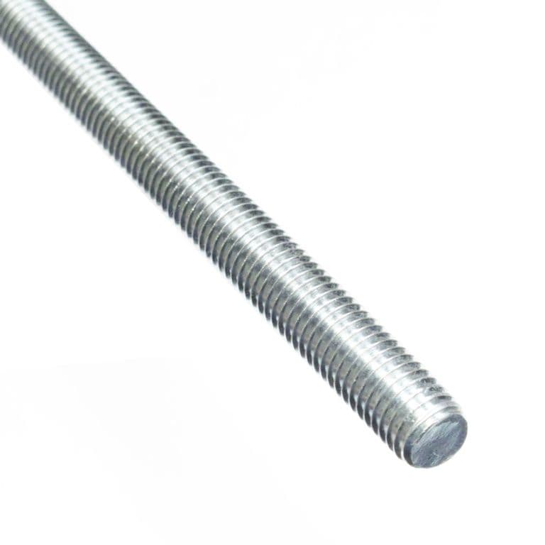 Smiths Ironmongery Zinc Plated Threaded Rod - M6 x 1m