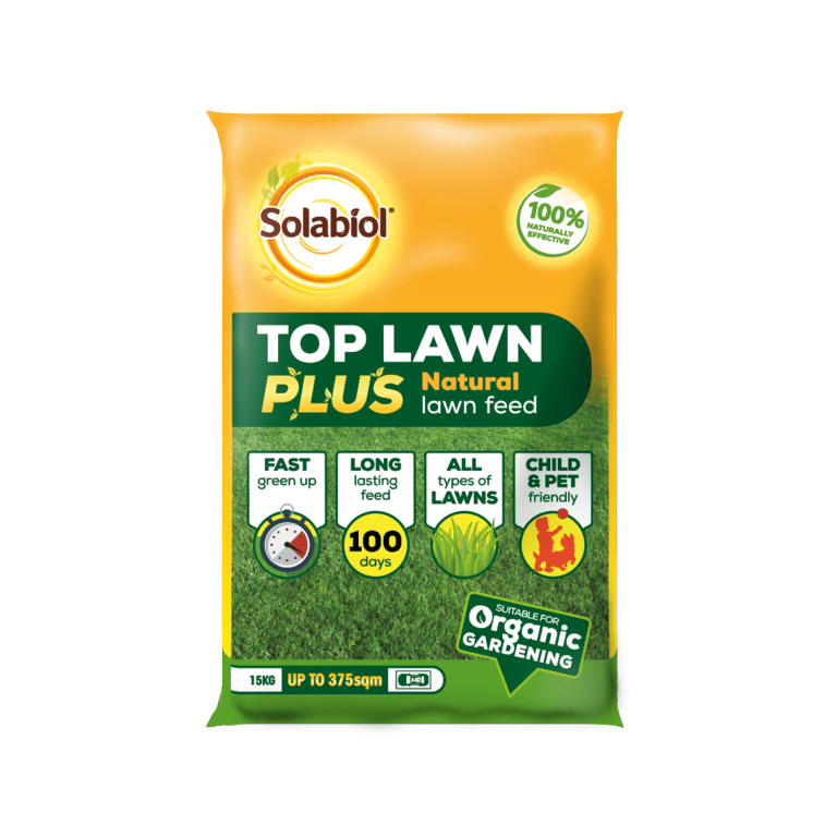 Solabiol Top Lawn Plus Natural Lawn Feed - 15kg 375sqm