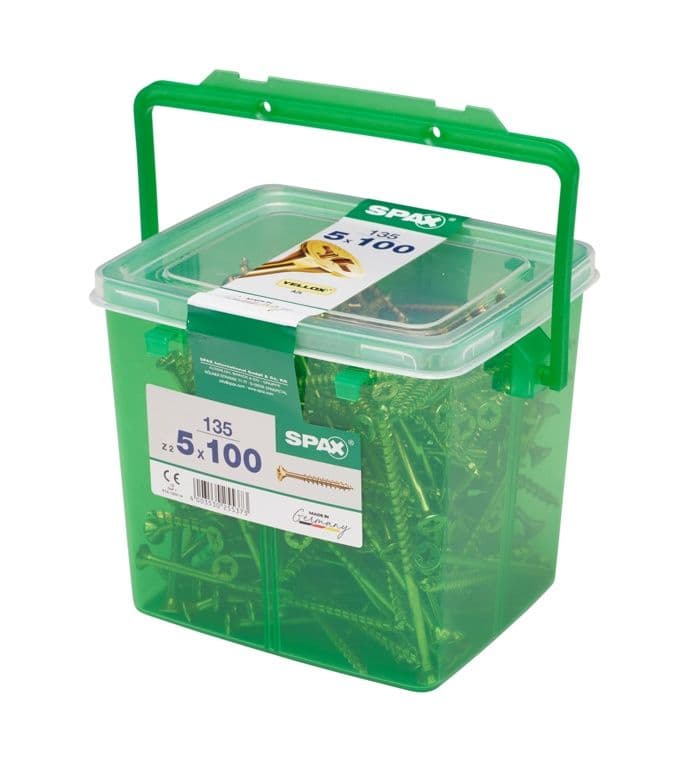 Spax Yellox Woodscrews - 5 x 100mm 135 Piece