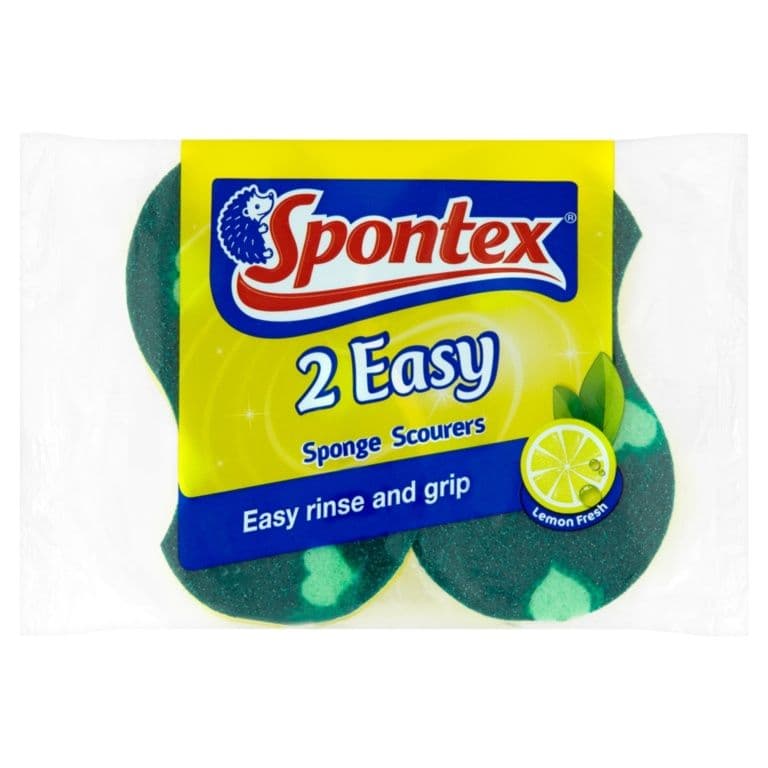 Spontex Easy Sponge Scourer - 2 Pack