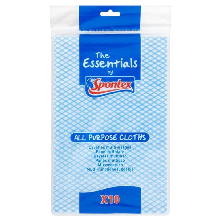 Spontex Essentials All Purpose Cloths - Pack 10
