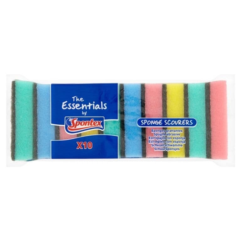 Spontex Sponge Scourers - 10 Pack