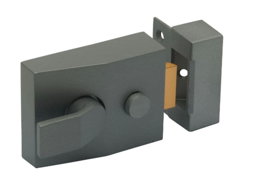 Sterling Deadlocking Nightlatch - Standard size |Grey