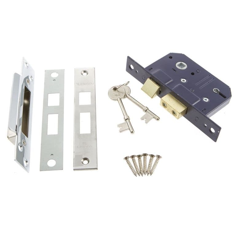 Sterling Mortice Sashlock Nickel Plated - 5L - 2.5"
