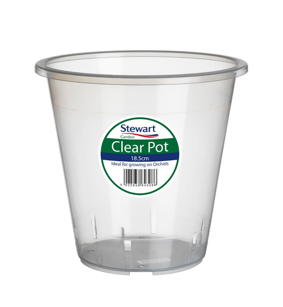Stewart Clear Pot - 18.5cm