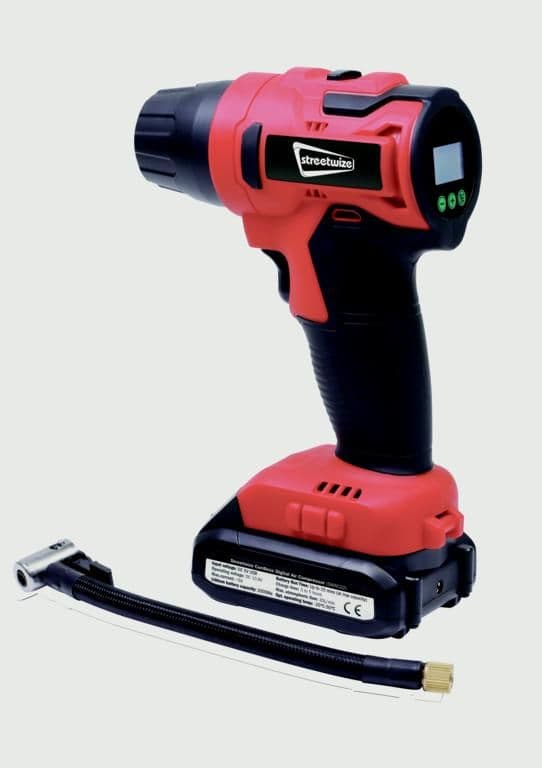 Streetwize Cordless Recharge Tyre Inflator - 12v