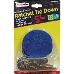 Streetwize Ratchet Tie Down - 4.5m