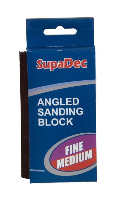 SupaDec Angled Sanding Block - Fine/medium