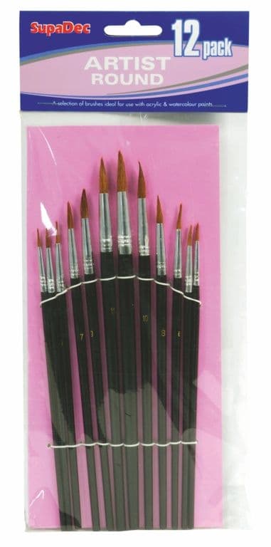 SupaDec Artist Brush Set - 12 Piece