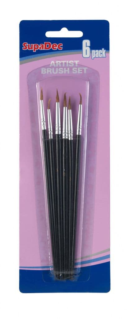 SupaDec Artist Brush Set - 6 Piece